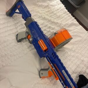 nerfgun, with bullets